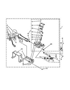 Burner Assembly Diagram and Parts List for CSP2861TQ0  Whirlpool Dryer