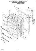 REFRIGERATOR DOOR, LIT/OPTIONAL Diagram and Parts List for ET18LKXAN01  Whirlpool Refrigerator