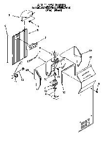Airflow Diagram and Parts List for 885779  KitchenAid Refrigerator