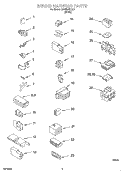 WIRING HARNESS Diagram and Parts List for CAWB427JQ1  Crosley Washer
