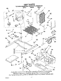 UNIT Diagram and Parts List for GC5SHAXLQ01  Whirlpool Refrigerator