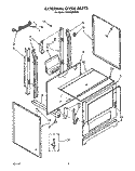 EXTERNAL OVEN Diagram and Parts List for SF3300EWW0  Whirlpool Range