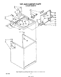 TOP AND CABINET , LITERATURE AND OPTIONAL Diagram and Parts List for LA5550XPW4  Whirlpool Washer