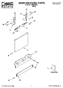 DOOR AND PANEL PARTS Diagram and Parts List for TUD8750SD0  Estate Dishwasher