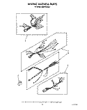 WIRING HARNESS Diagram and Parts List for KEMI300VBL2  KitchenAid Microwave Oven Combo