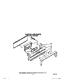 BACKGUARD Diagram and Parts List for 1SF014BEW1  Whirlpool Range