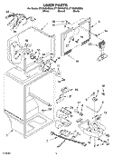 LINER PARTS Diagram and Parts List for ET1MHKXMB00  Whirlpool Refrigerator