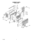 CABINET Diagram and Parts List for CA6WM4  Crosley Air Conditioner
