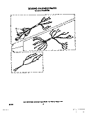 WIRING HARNESS, LIT/OPTIONAL Diagram and Parts List for RF310PXXW0  Whirlpool Range