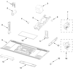 Interior And Ventilation Parts Diagram and Parts List for MMV1175JW02 MMV1175JB02-MMV1175JZ02 Whirlpool Microwave