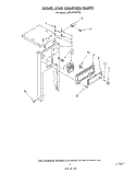 PANEL AND CONTROL Diagram and Parts List for JJTU4100XTP0  Whirlpool Trash Compactor