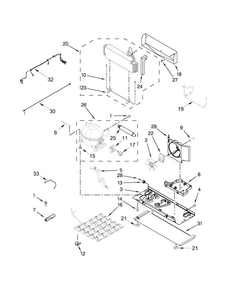 Unit Parts Diagram and Parts List for WRF736SDAB12  Whirlpool Refrigerator
