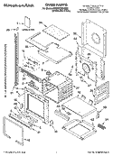 OVEN PARTS Diagram and Parts List for YKEMC308KM02  KitchenAid Microwave Oven Combo