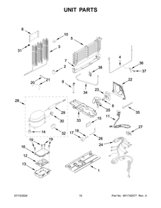 06 - Unit Parts Diagram and Parts List for WRF560SEHZ05  Whirlpool Refrigerator