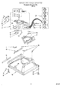 MACHINE BASE Diagram and Parts List for GCA2701XSW2  Whirlpool Washer