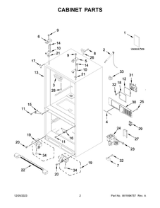 Part Location Diagram of W11647518 Whirlpool Energy Guide
