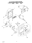 DISPENSER FRONT Diagram and Parts List for GS2SHGXKQ02  Whirlpool Refrigerator