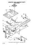 COOKTOP AND MANIFOLD, LIT/OPTIONAL Diagram and Parts List for SF0100ERW1  Whirlpool Range