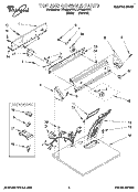 SECTION Diagram and Parts List for LER4624BW1  Whirlpool Dryer