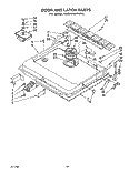 DOOR AND LATCH Diagram and Parts List for KUDA230YAL0  KitchenAid Dishwasher