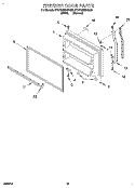 FREEZER DOOR, LIT/OPTIONAL Diagram and Parts List for KTRP20MDAL03  Whirlpool Refrigerator