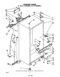 CABINET Diagram and Parts List for ET14JMXMWR0  Whirlpool Refrigerator
