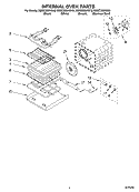 INTERNAL OVEN Diagram and Parts List for KEMC308KSS0  KitchenAid Microwave Oven Combo