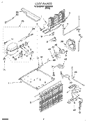 UNIT Diagram and Parts List for RT18EKREW01  Roper Refrigerator