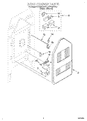 REAR CHASSIS, LIT/OPTIONAL Diagram and Parts List for KERS507EWH1  KitchenAid Range