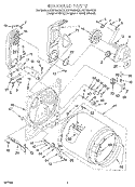 BULKHEAD Diagram and Parts List for KGYS850GQ0  KitchenAid Dryer