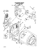 BULKHEAD Diagram and Parts List for KGYE660WAL1  KitchenAid Dryer