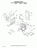 CHASSIS PARTS Diagram and Parts List for GGG390LXS00  Whirlpool Range