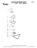MOTOR AND DRIVE PARTS Diagram and Parts List for GX900QPPQ4  Whirlpool Trash Compactor