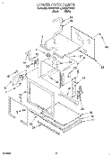 LOWER OVEN Diagram and Parts List for KEBI271BBL1  KitchenAid Wall Oven