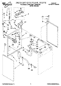 REAR AND SIDE PANEL Diagram and Parts List for LPR4231AW0  Whirlpool Washer