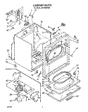 SECTION Diagram and Parts List for LE9480XWN0  Whirlpool Dryer