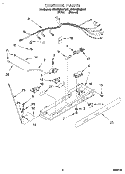 CONTROL Diagram and Parts List for 4KSRS25QDW01  KitchenAid Refrigerator