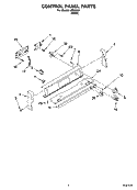 Part Location Diagram of 9754238 Whirlpool Panel, Control