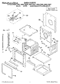 OVEN PARTS Diagram and Parts List for KEBS177DWH7  KitchenAid Wall Oven