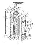FREEZER DOOR Diagram and Parts List for KSRF36DTX10  KitchenAid Refrigerator
