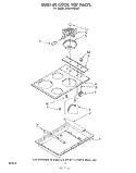 SECTION Diagram and Parts List for RC8200XKW1  Whirlpool Cooktop