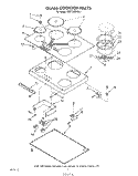 SECTION Diagram and Parts List for KECT365VBL1  KitchenAid Cooktop