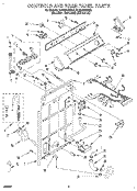 CONTROLS AND REAR PANEL Diagram and Parts List for 8LSR5132BN2  Whirlpool Washer