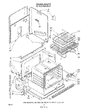 OVEN Diagram and Parts List for RS600BXV0  Whirlpool Range