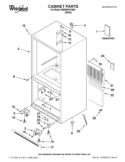 CABINET PARTS Diagram and Parts List for EB9SHKXVQ06  Whirlpool Refrigerator