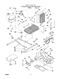 UNIT Diagram and Parts List for 8ED20TKXFN01  Whirlpool Refrigerator
