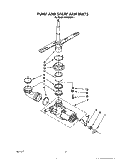 PUMP AND SPRAY ARM Diagram and Parts List for WU3006X1  Roper Dishwasher