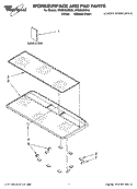 WORKSURFACE AND PAD PARTS Diagram and Parts List for WW29000SW0  Whirlpool Washer