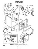 CABINET Diagram and Parts List for LG5651XKW1  Whirlpool Dryer