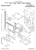 OVEN Diagram and Parts List for KEMS377GAL0  KitchenAid Microwave Oven Combo